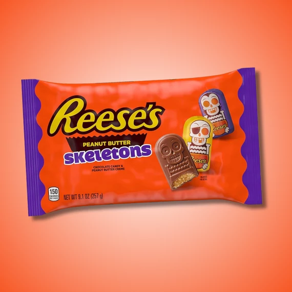 Reeses Skeletons mogyóróvajas Halloween-i figurák családi kiszerelés 257g