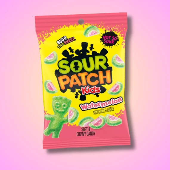 Sour Patch görögdinnye ízű savanyú gumicukor 130g