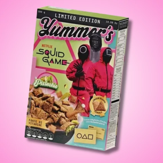 Squid Game Pistachio pisztáciával töltött gabonapehely 300g