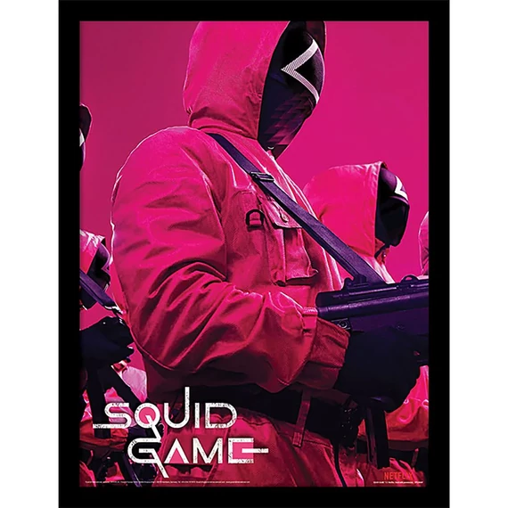 Squid Game - Őrök keretezett poszter