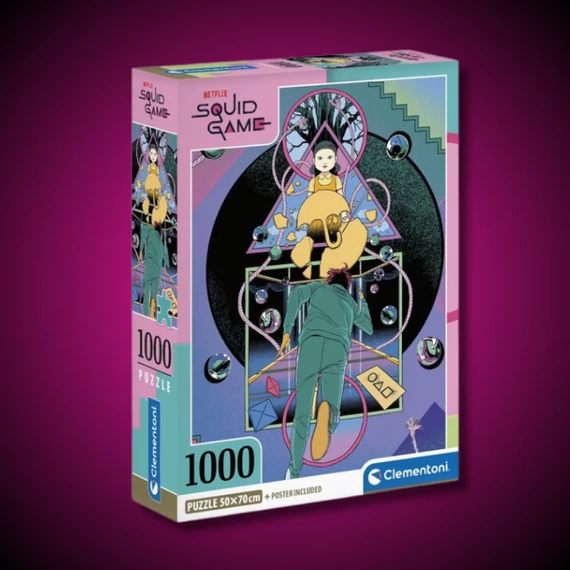 Squid Game 2 pszichedelikus puzzle ajándék poszterrel 1000db