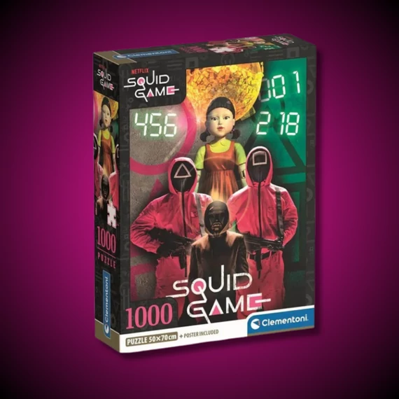 Squid Game puzzle ajándék poszterrel 1000db