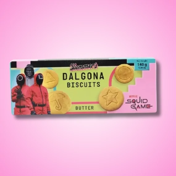 Squid Game Dalgona vajas keksz 140g