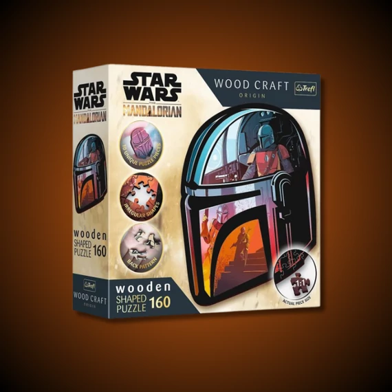 Star Wars Mandalorian sisak 3D fa puzzle 160db