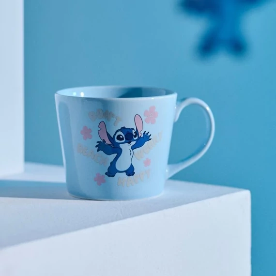 Stitch kék bögre