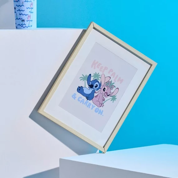Stitch képkeret Stich ábrával 