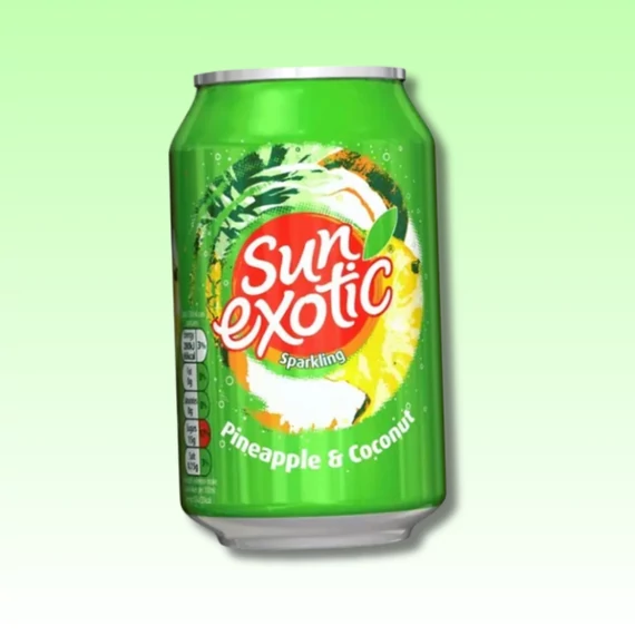 Sun Exotic Pineapple and Coconut ananász és kókusz ízű szénsavas üdítő 330ml