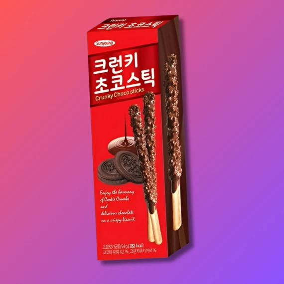 Sun Young Choco Sticks Crunky ropogós csokis óriás ropi 54g