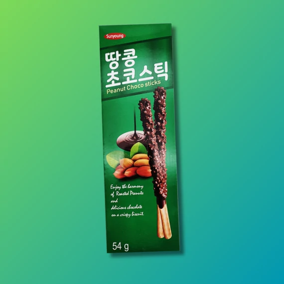 Sun Young Choco Sticks Mogyorós Csokis óriás Ropi 54g