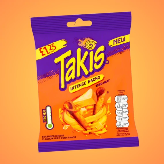 Takis Intense Nacho mexikói sajtos tortilla chips 55g
