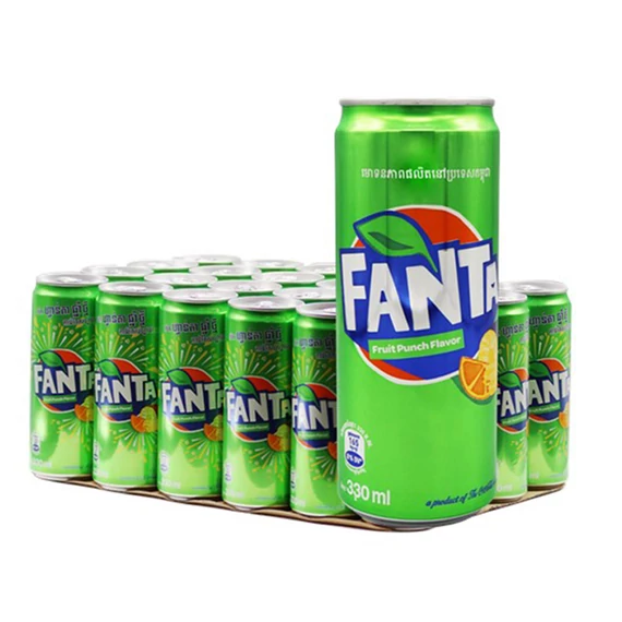 Fanta Thai Green Fruit Punch gyümölcs puncs ízű üdítőital 325ml