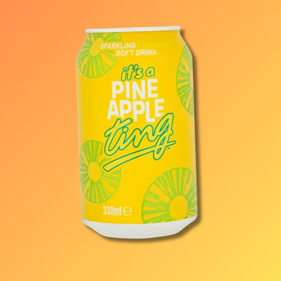 Ting Pineapple angol ananász ízű szénsavas üdítő 330ml