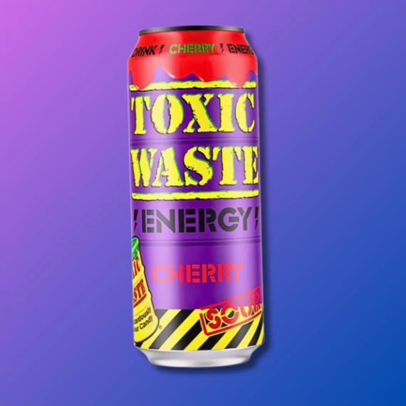 Toxic Waste Energy Drink Sour Cherry savanyú cseresznyés energiaital 500ml