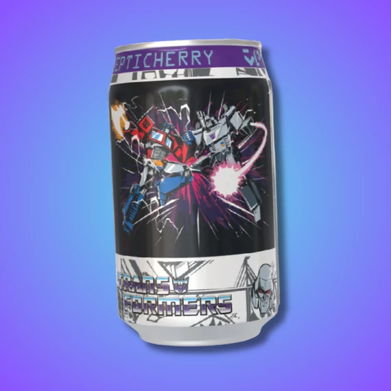 Kawaji x Transformers Decepticherry cseresznyés-vanília ízű szénsavas üdítő 330ml