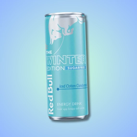 Red Bull Winter Edition Iced Cotton Candy vattacukor ízű zero energiaital 250ml