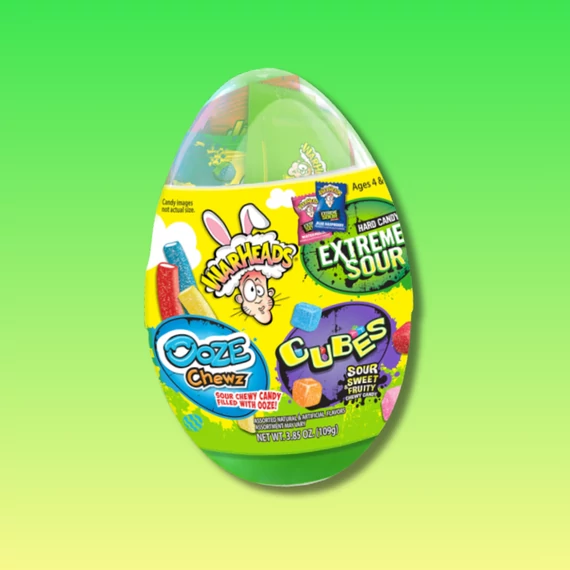 Warheads Húsvéti óriás tojás extra savanyú cukor válogatás 109g 