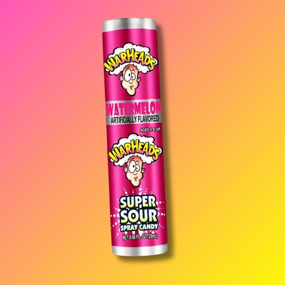 Warheads Super Sour szuper savanyú görögdinnye ízű cukorka spray 20g