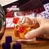 Kép 1/4 - Casino kockás üvegpohár