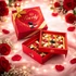 Kép 1/2 - Lovely prémium Praliné válogatás díszdobozban ajándék táskával 216g