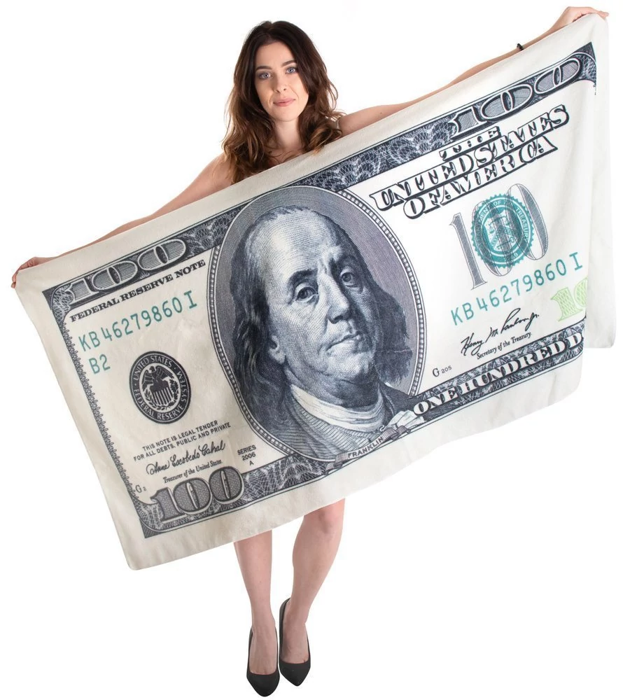 100 dolláros törölköző