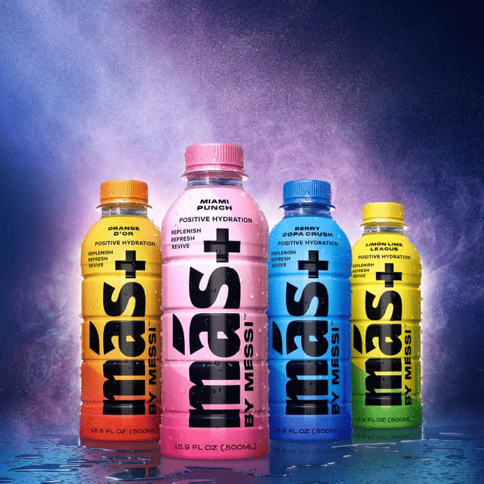 Mas+ by Messi Positive Hydration - SÉRÜLT/NYOMOTT ÜVEG - 500ml