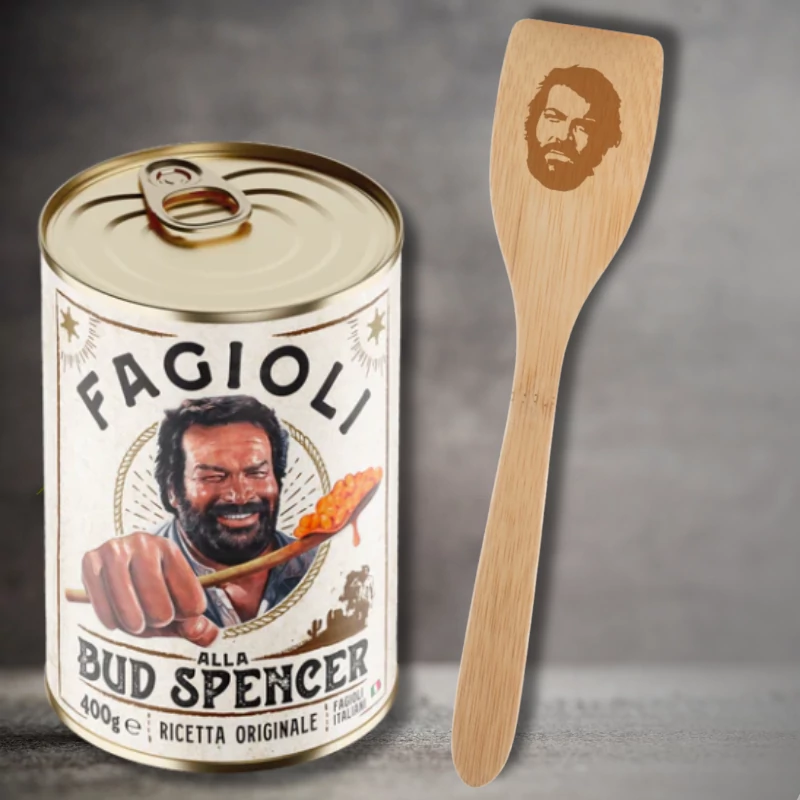 Bud Spencer szalonnás-hagymás bab és Bud Spencer fakanál 400g 