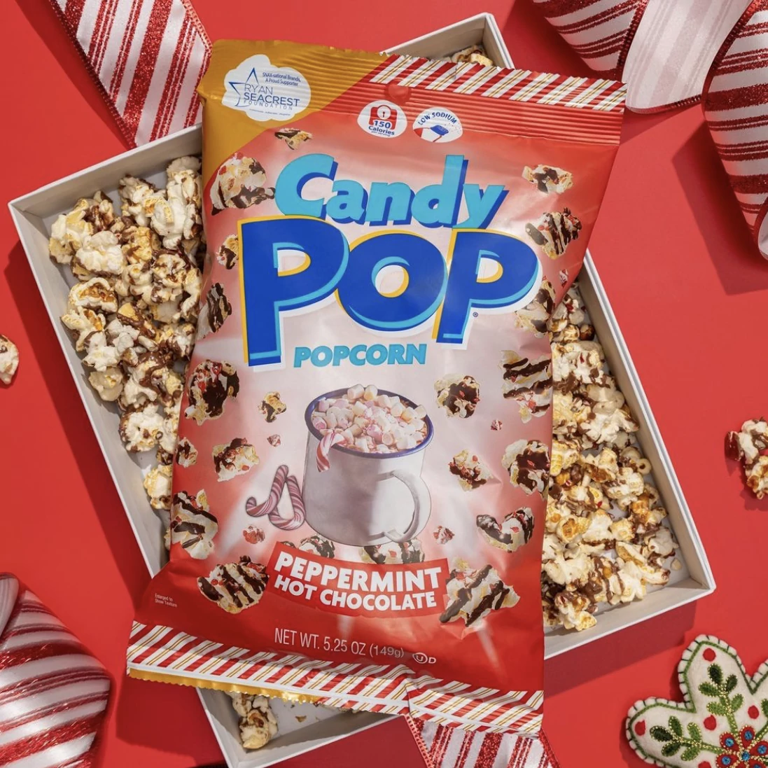 Candy Pop Peppermint Hot Chocolate borsmentás forró csoki ízű popcorn 149g