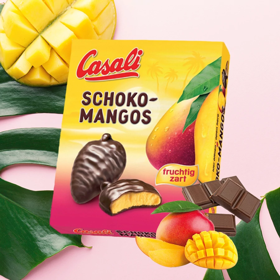 Casali Schoko Mango ízű csokoládé 150g