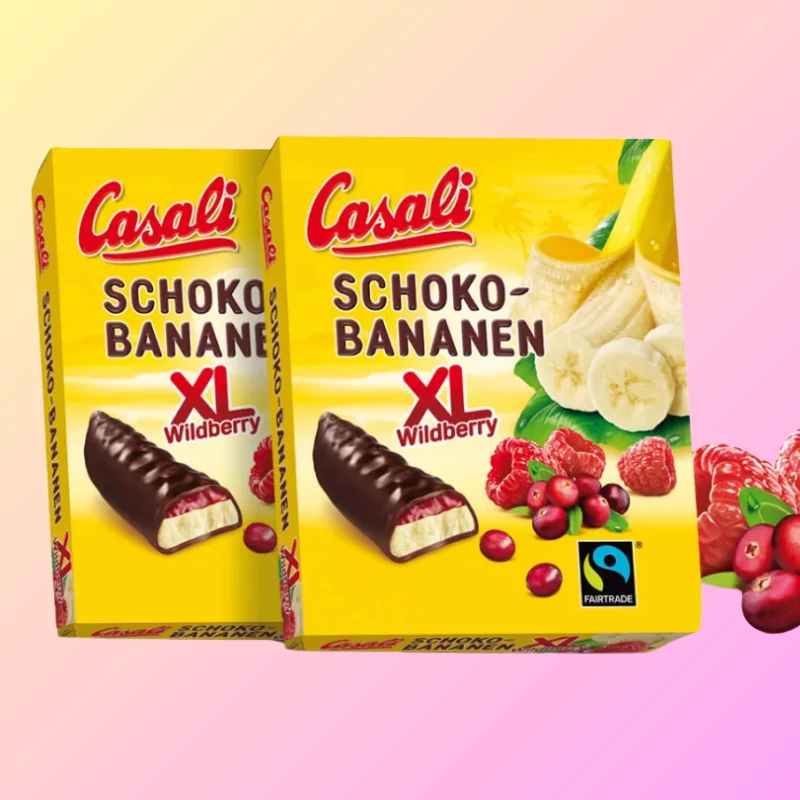 Casali Schoko Wildberry vadbogyó és banán ízű csokoládé 140g