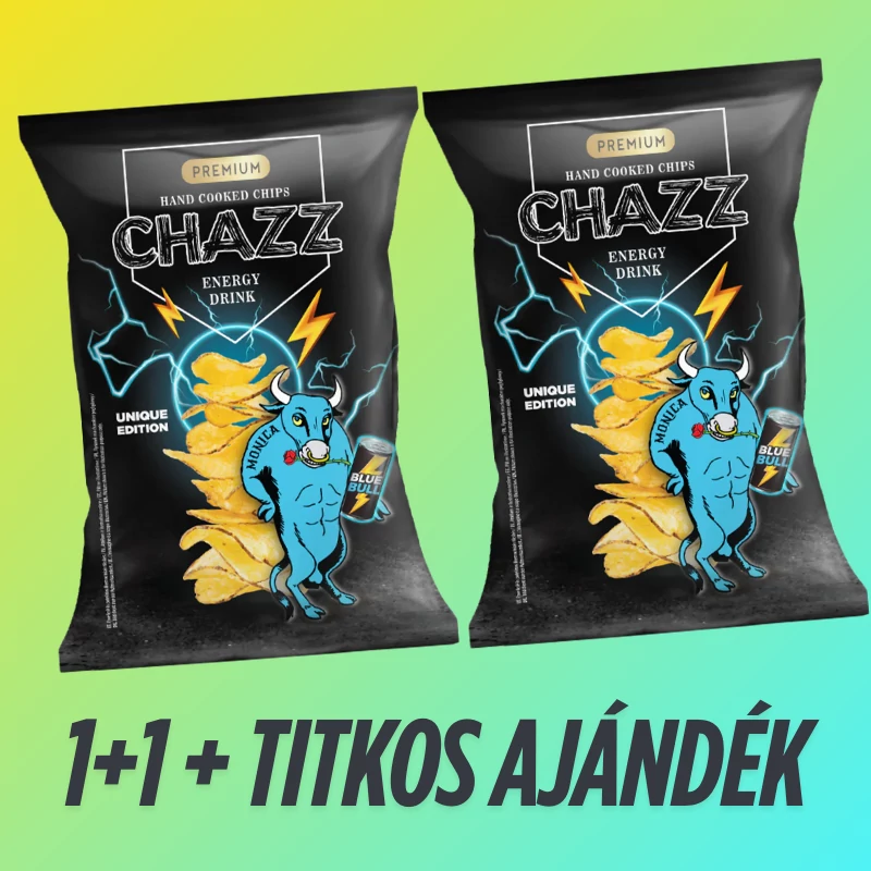 1+1 Chazz Energy Drink energiaital ízű burgonyachips 2x90g