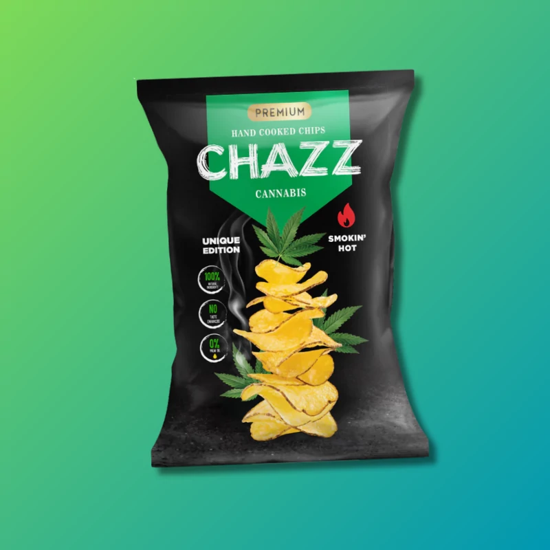 Chazz Cannabis Jalapeño ízű burgonyachips 90g