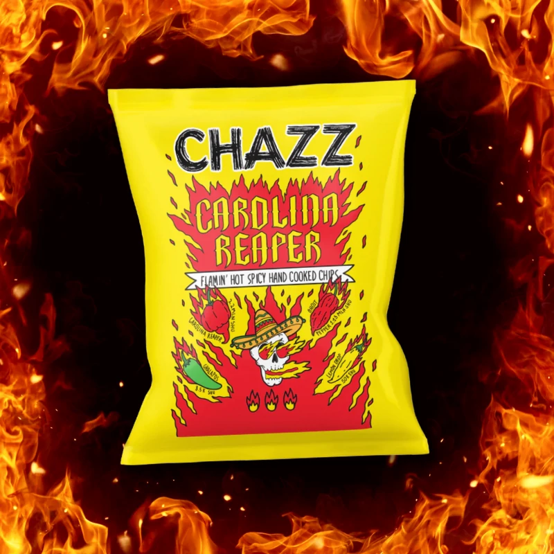 Chazz Carolina Reaper csípős burgonyachips 50g