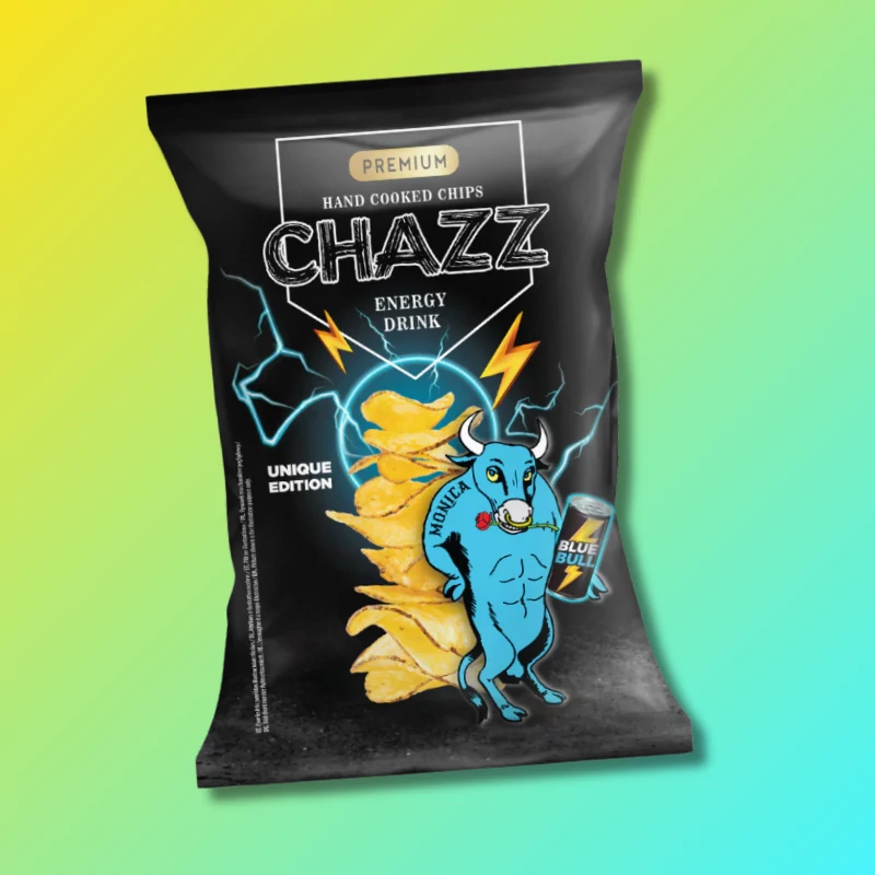Chazz Energy Drink energiaital ízű burgonyachips 90g