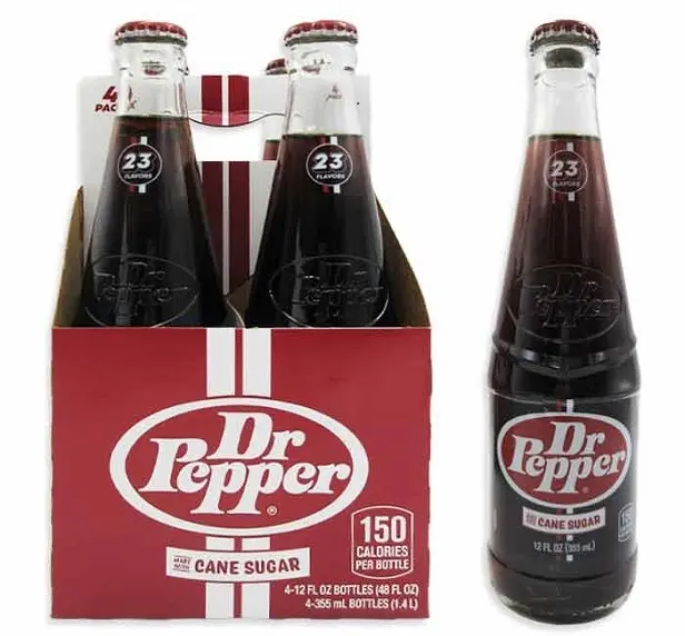 Dr. Pepper Real Sugar üveges cola 355ml