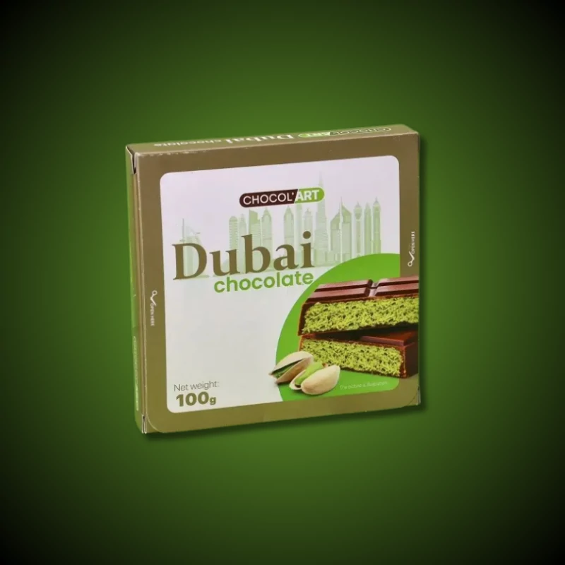 ChocolArt Dubai pisztáciás csokoládé Kadayif tésztával 100g