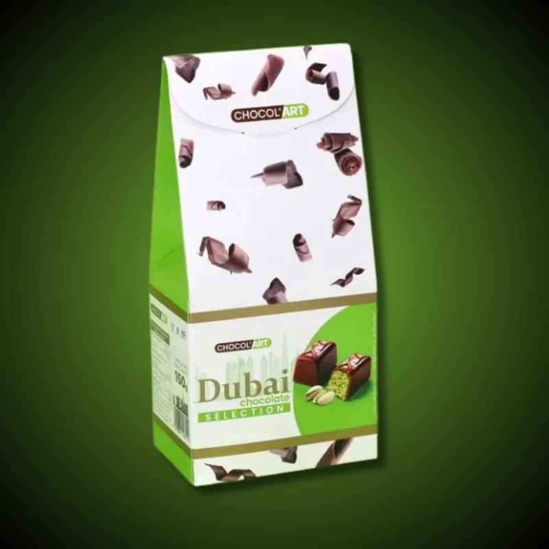 ChocolArt Dubai csokoládé pisztáciakrémmel és Kadayif tésztával töltött praliné 150g