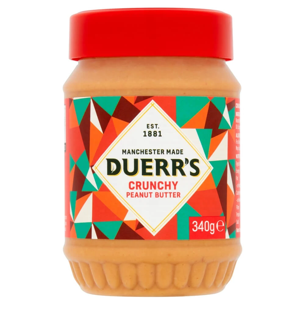Duerrs Crunchy Peanut Butter angol mogyoróvaj mogyoródarabokkal 340g