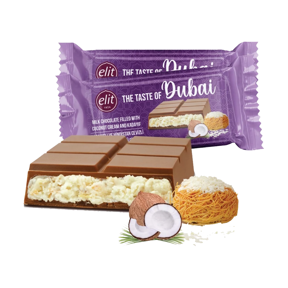 Elit Dubai csokoládé kókuszkrémmel 90g