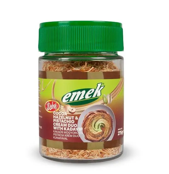 Emek Dubai Cocoa Hazelnut and Pistachio Duo mogyoró és pisztáciakrém kadayif tésztával 275g