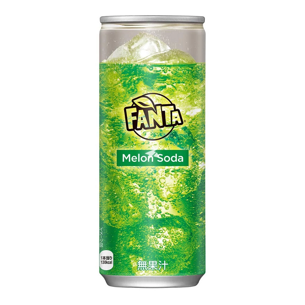 Japán Fanta Melon Soda sárgadinnye ízű üdítő 250ml