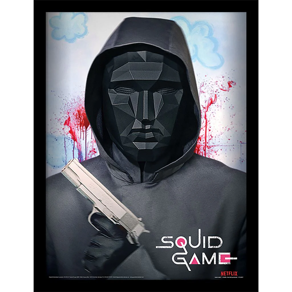 Squid Game - Frontman poszter kerettel