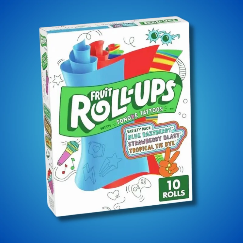 Fruit Roll Ups felcsavarható gumicukor nyelv tetoválással 141g