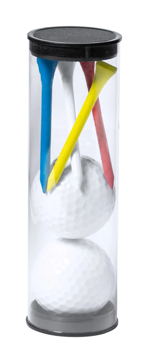 Golf szett műanyag tartóban