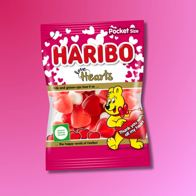 Haribo Hearts szívecske alakú gumicukor 100g