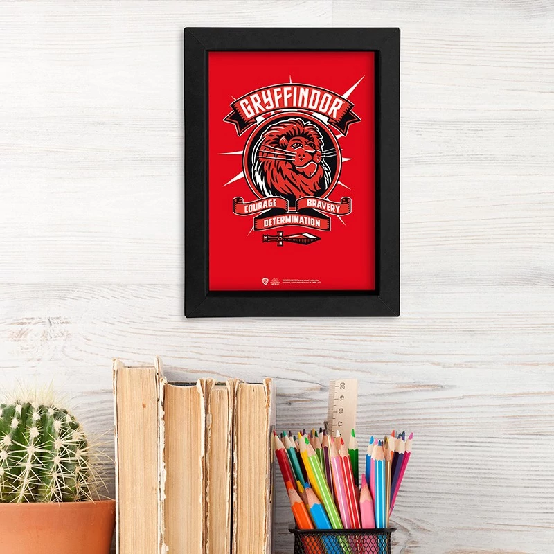 Harry Potter Griffendél asztalra vagy falra helyezhető keret