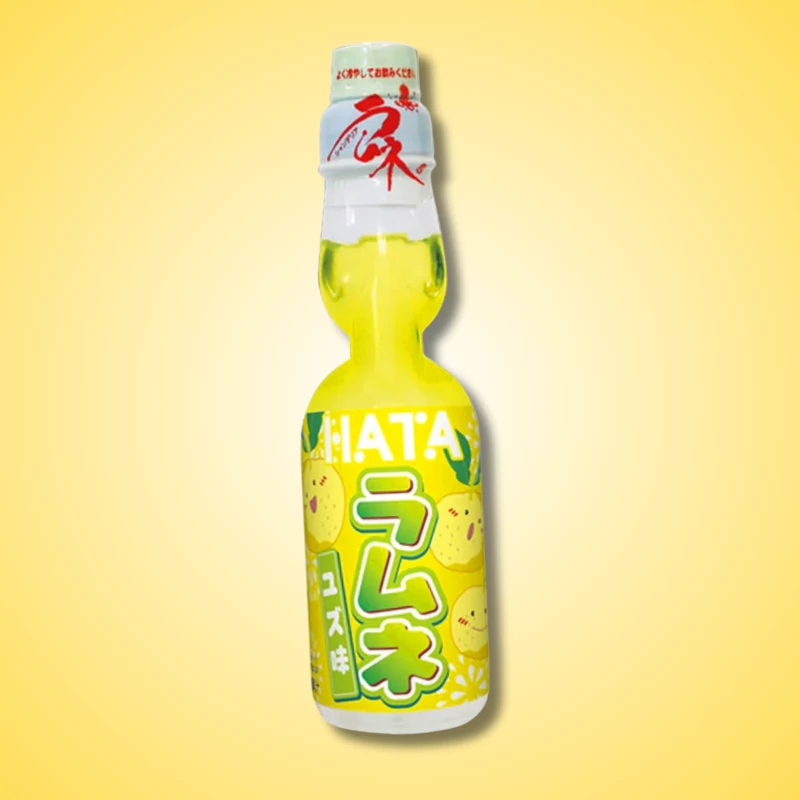 Hatakosen Ramune Yuzu ízű szénsavas japán üdítő 200ml