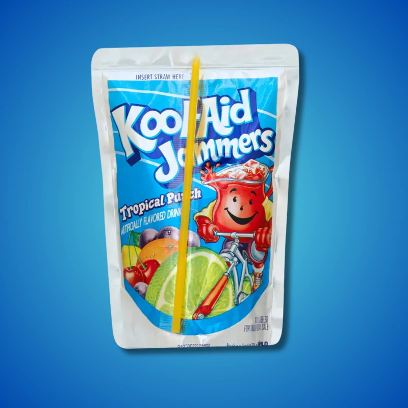 Kool-Aid Jammers Tropical Punch trópusi puncs ízű amerikai üdítőital 177ml
