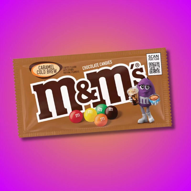 M&M's Caramel Cold Brew kávés csoki ízű drazsé 40g