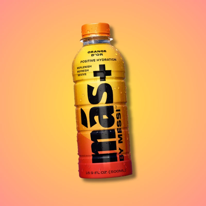 Mas+ by Messi Positive Hydration Orange D Ore narancs ízű sportital 500ml