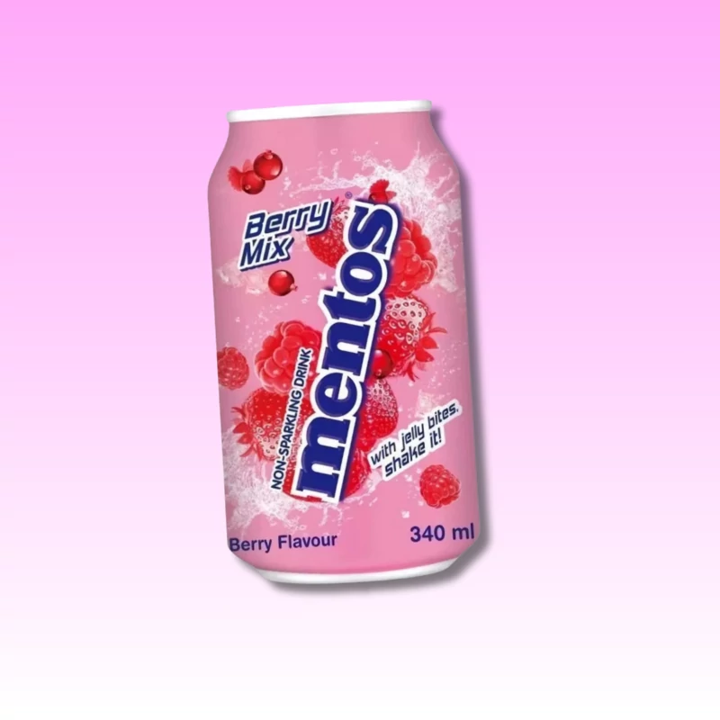Mentos Berry Mix bogyós gyümölcs ízű üdítő zselé darabokkal 340ml